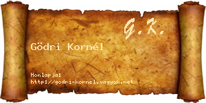 Gödri Kornél névjegykártya